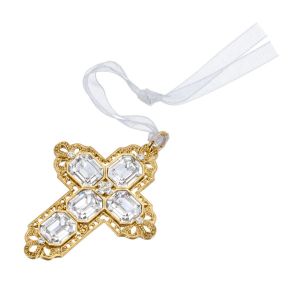 Crystal Cross Ornament Gift Clear
