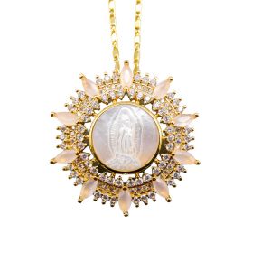 Our Lady of Guadalupe Mother of Pearl Necklace P