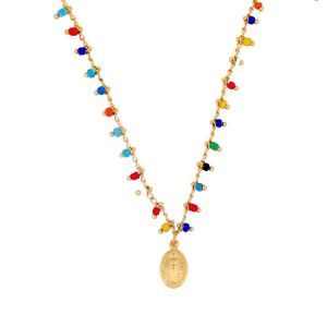Miraculous Tiny Colorful Bead Necklace