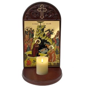 Byzantine Nativity Wooden Shrine