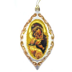 321 Virgin of Vladimir Icon Ornament 6"
