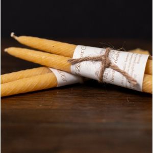 Beeswax Mini Taper Candles Set of 2