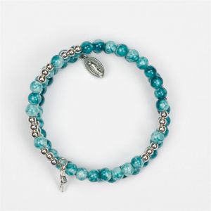 Wrap Rosary Bracelet - Blue