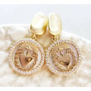 Sacred Heart Post Earrings