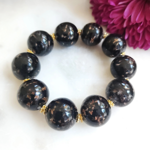 Black Gold Fleck Bracelet