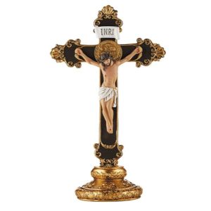 Saint Benedict Ornate Standing Crucifix