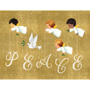 Baby Angels Peace Christmas Cards