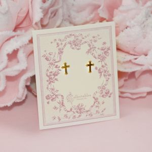 Dainty Cross Post Earrings