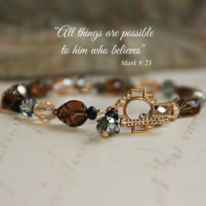 All Things Are Possible Crystal Bracelet