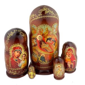 Nativity Icon Nesting Dolls