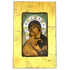 Virgin of Vladimir Gold Border Icon 10x8