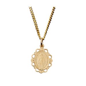 506 Miraculous Medal Gold Plated