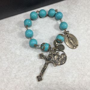Turquoise One Decade Rosary