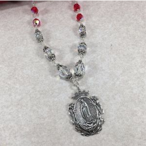 Necklace - Genuine Ruby Swarovski Crystal Necklace