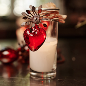 Sacred Heart Adelita Glass Candle