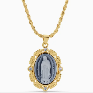 Our Lady of Guadalupe Cameo Necklace