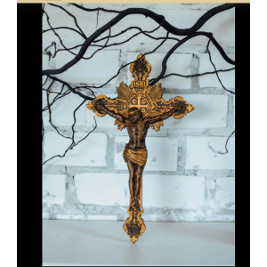 Hand Carved Wood Crucifix