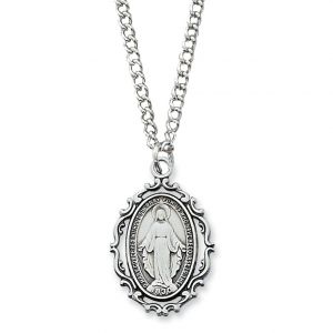847 Miraculous Sterling Silver Necklace 18"