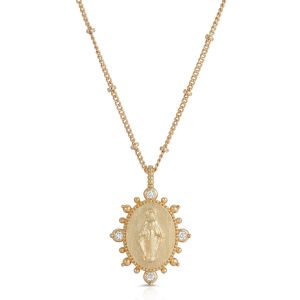 Our Lady of Grace Crystal Necklace
