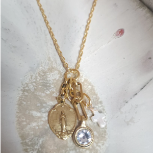 Virgin Mary Charm Necklace