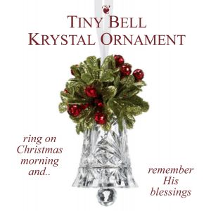 Tiny Bell Krystal Ornament