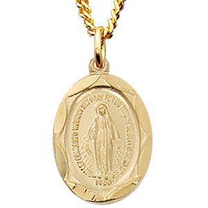 502 Miraculous Gold Over Sterling Necklace