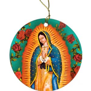 800 Our Lady of Guadalupe Porcelain Ornament