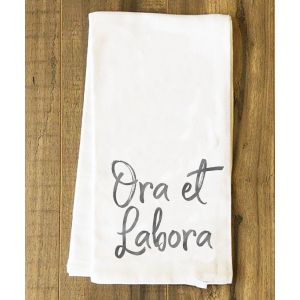 Ora et Labora Tea Towel