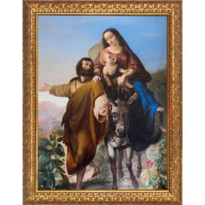 Flight into Egypt 8x10 Framed Gold Art