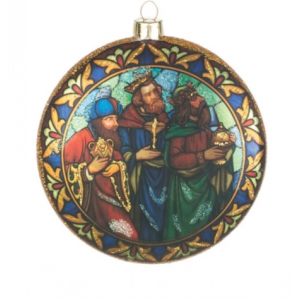 Wisemen Glass Ornament
