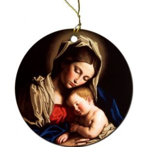 823 Madonna & Child Ornament