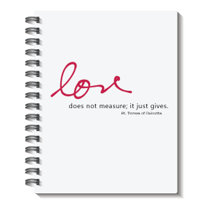 'Love does not Measure' Journal