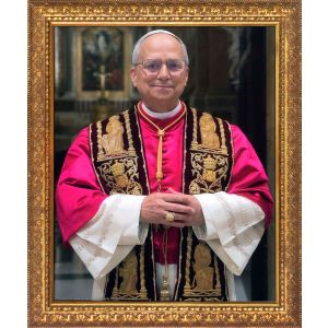 Pope Leo XIV Official Vatican Framed Picture 12x16
