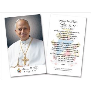 Pope Leo XIV Official Vatican Holy Card