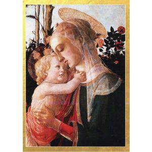 Madonna and Child in the Garden Christmas Cards