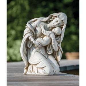Kneeling Madonna and Child Statue