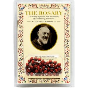 631 Padre Pio Rosary with Booklet