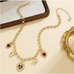 Sacred Heart Charms Necklace