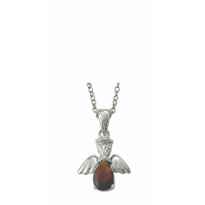 Angel Birthstone Necklace