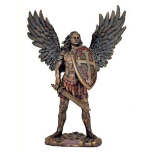 638 Saint Michael with Sword and Shield Statue