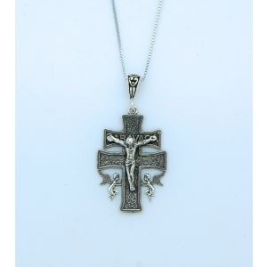 Sterling Caravaca Cross Necklace