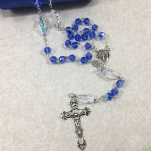 Sapphire Swarovski Crystal Rosary