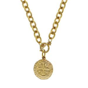 Cross Medal Chain Necklace