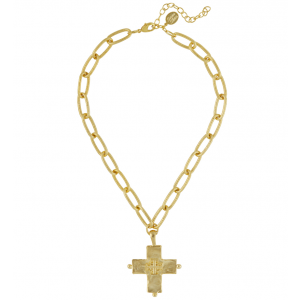 Cross with Jerusalem Cross Necklace