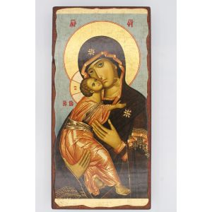 Virgin of Vladimir Wooden Greek Icon