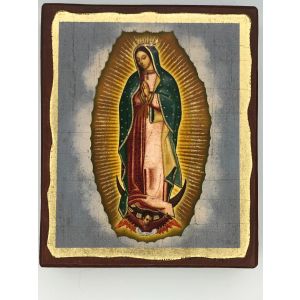 Our Lay of Guadalupe Wooden Greek Icon
