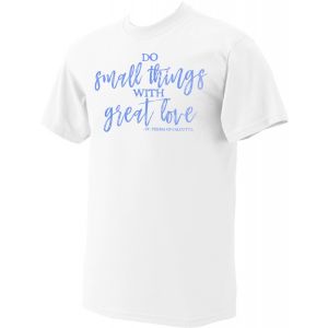 Mother Teresa 'Do Small Things' Blue Print T-Shirt