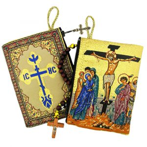 Crucifixion Icon Rosary Pouch