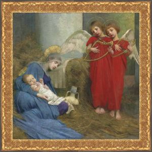 Angels Entertaining The Holy Child 10x10