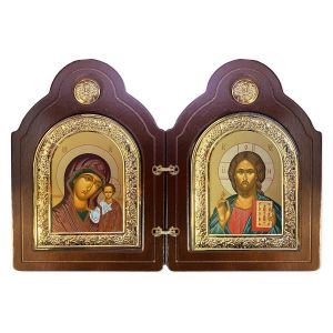 Virgin of Kazan and Christ the Teacher Diptych